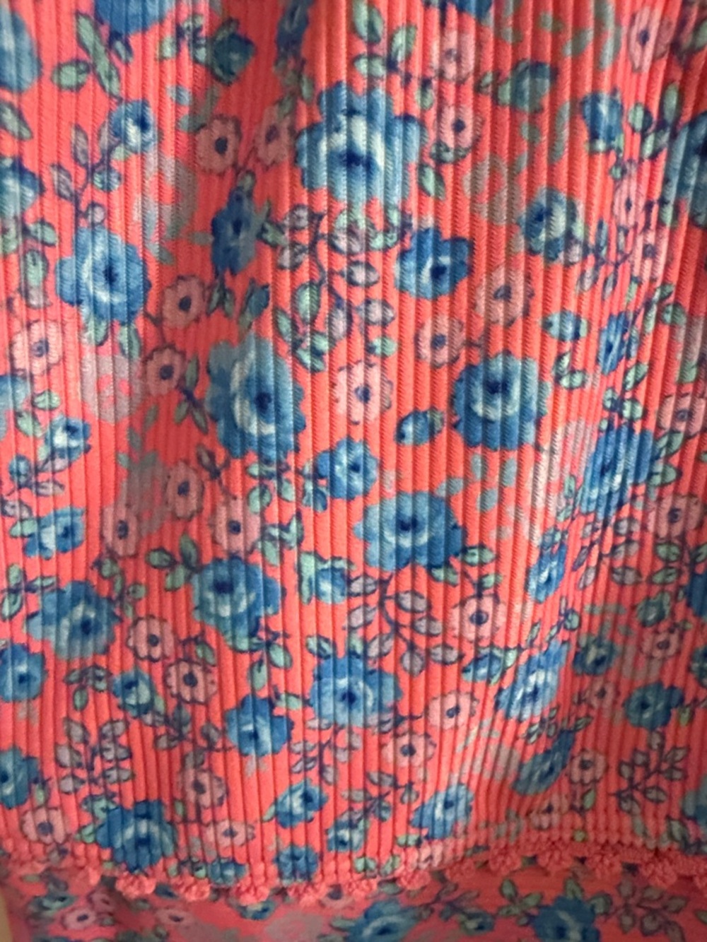 LoveShackFancy X Beach Riot Pink and Blue Floral Sports Bra and Leggings Set - Picture 7 of 16